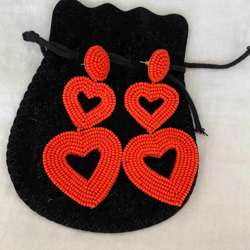 Bauble Bar Heart Dangle Earrings